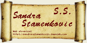 Sandra Stamenković vizit kartica